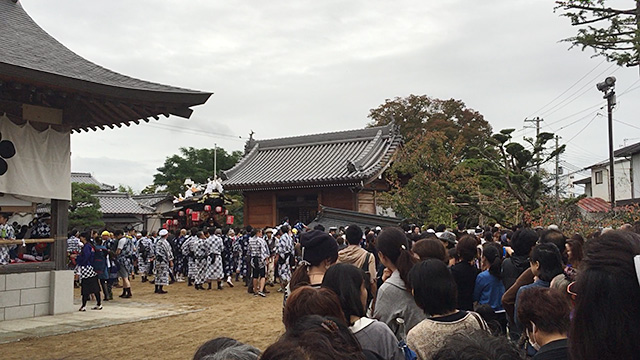 三田天満神社の秋祭りで起きた事故